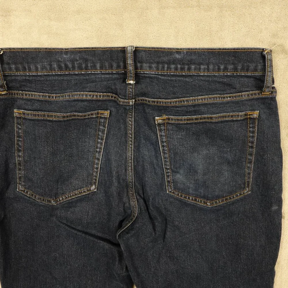 J. Crew jeans Athletic Slim flex men's 35x34 dark wash indigo‎ blue